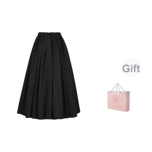 ZAZN Повседневный Длинный Юбка Женские Черный