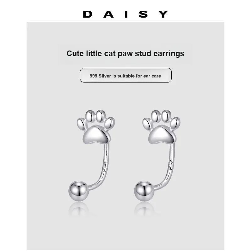 Daisy Dream 999 Fine Silver Earrings Women's-3