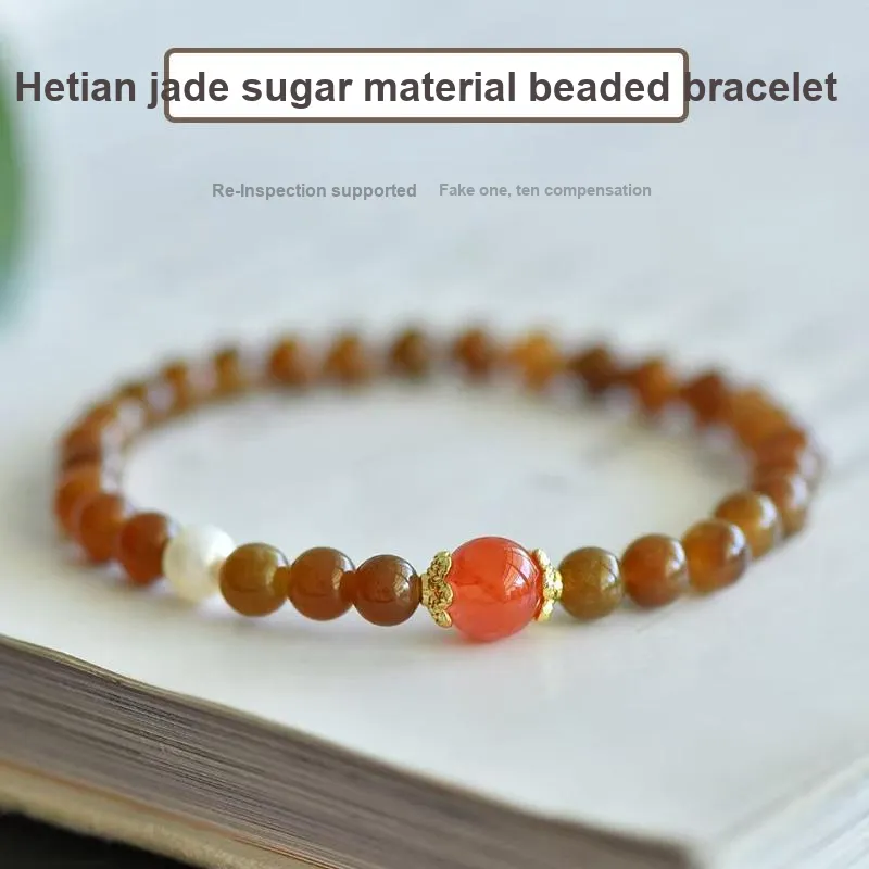 KUNYUYAO Hetian Jade Bracelets White Jade Unisex-15