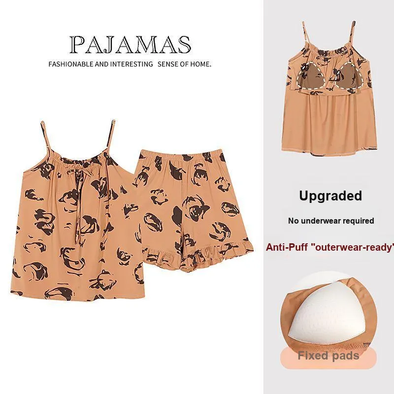 JINXU Pajama Set Women's Orange Red-4