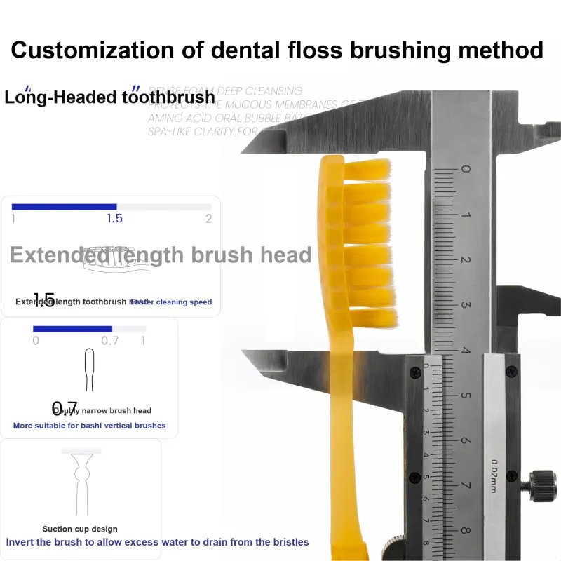 Ecoobix Z Shaped Toothbrush+Long Head Toothbrush Combo Sets Up And Down Vertical Brush With Bottom Suction Cup-3