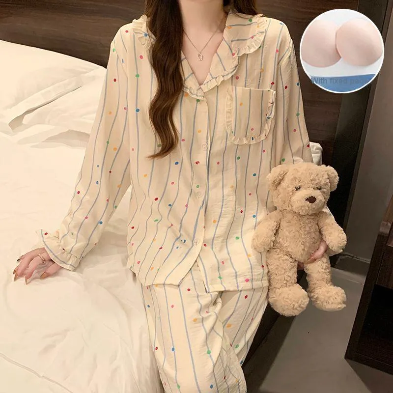 Ta Yan Pajama Set Women's Apricot-3