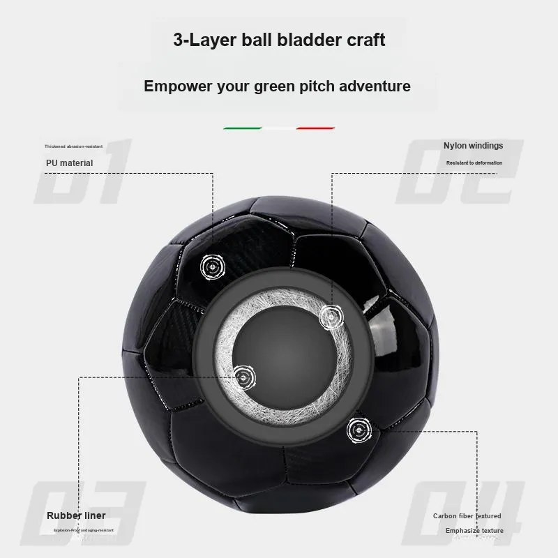 Zudis X Automobili Lamborghini Size 5 Soccer PVC Machine Stitched Soccer Ball Unisex-2