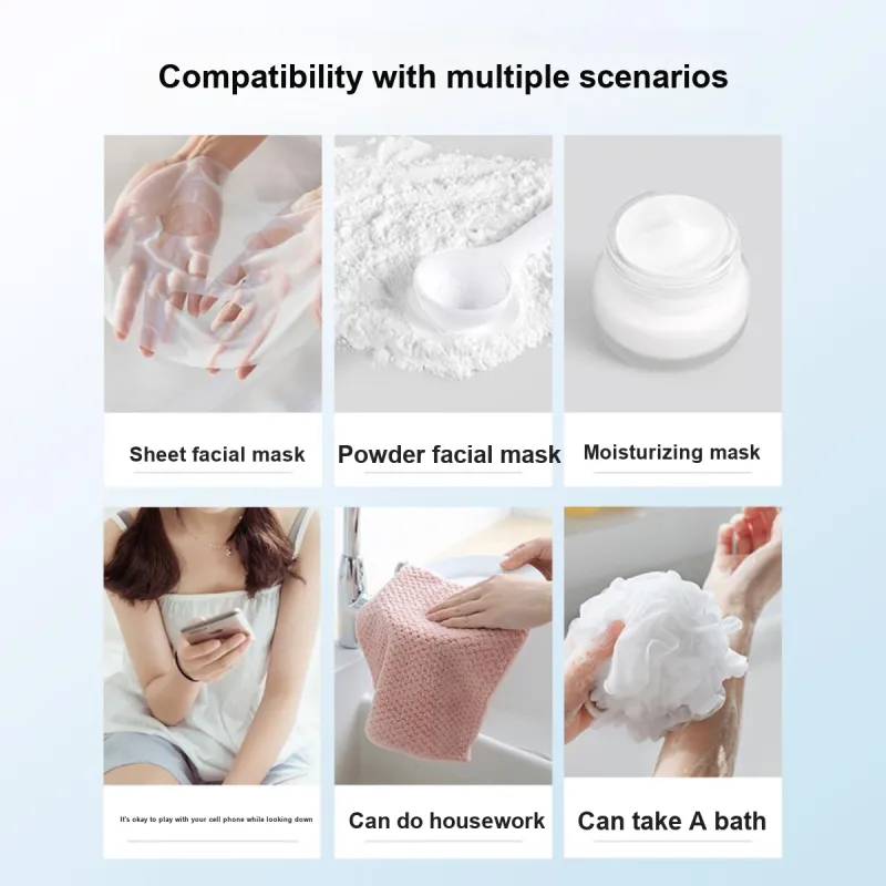 LMLTOP Thermal Therapy Facial Masks With Steam Facial Towels For Beauty Silicone Facial Mask-5