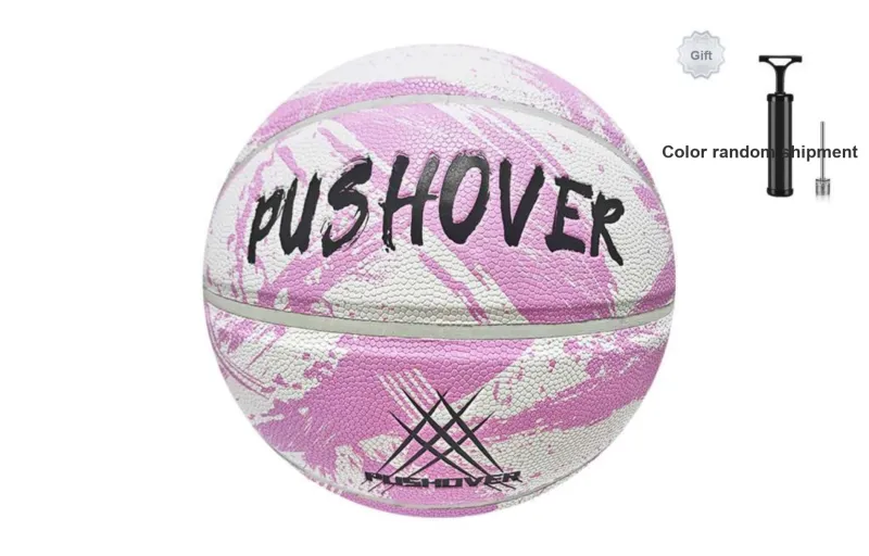 PUSHOVER PU Basketball Size 7 Training Unisex-8