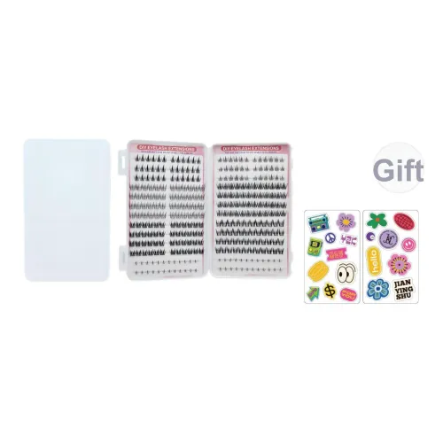 JIANYINGSHU Клей Бесплатно Полный комплект Накладные ресницы 312 кластеров Один кластер