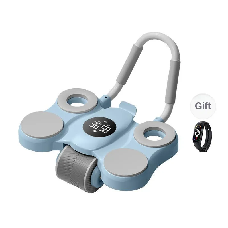 SMVP Abdominal Roller Fitness Equipment Automatic Rebound Tummy Tucking Magic Household Ab Roller-23