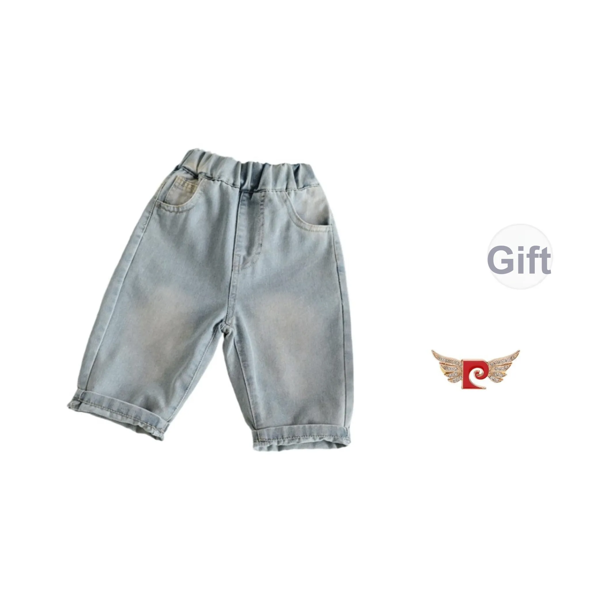 PIERRE CARDIN Мальчики Детский Корейский стиль Штаны капри Детские Шорты Летний Комплект Стильный Брюки