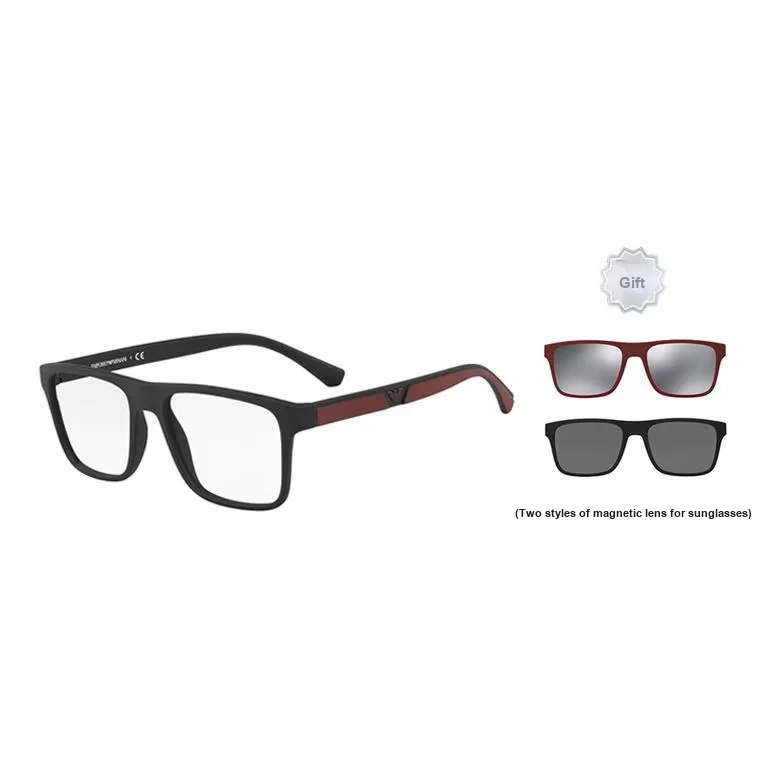 EMPORIO ARMANI Sunglasses Men Matte Black/Red Pants Clothing Sets
