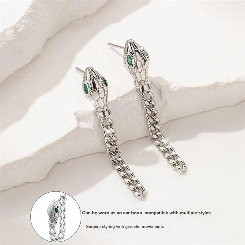 QLADY S925 Silver Stud Earrings Women's-3