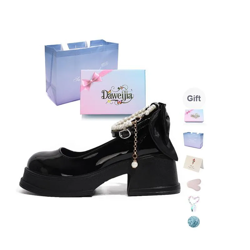 Dawei's House Chunky Heel High Heels Women's Gift Box Set-15
