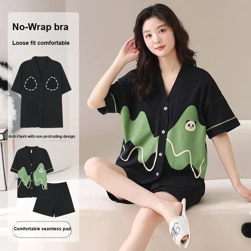 Vine Color Women's Pajama Sets-1