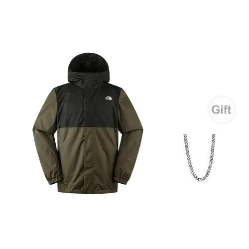 THE NORTH FACE Windbreaker Jackets Unisex Black/Green Multicolor