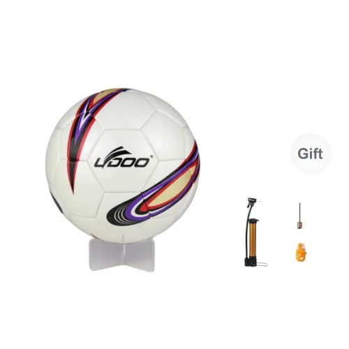 Ledo Size 4 And Size 5 Soccer PU Machine Stitched Soccer Ball Unisex White
