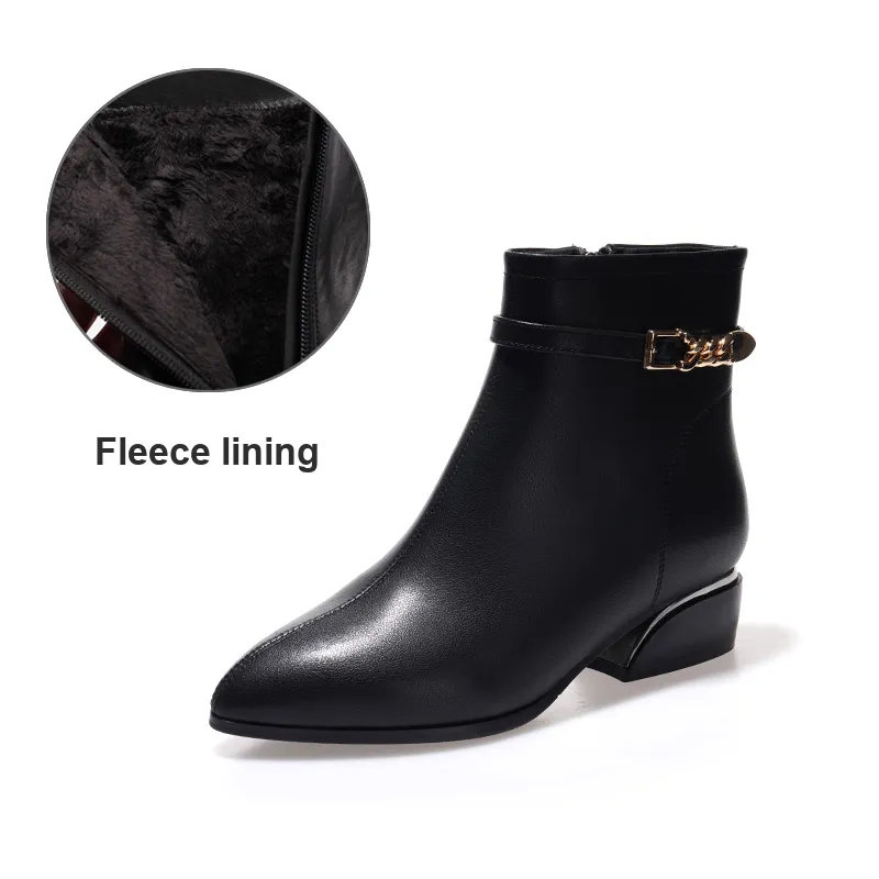 Devanro Ankle Boots Women's Black-3