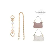 White Four-Leaf Clover Extender Chain 15cm+Decorative Chain 47cm