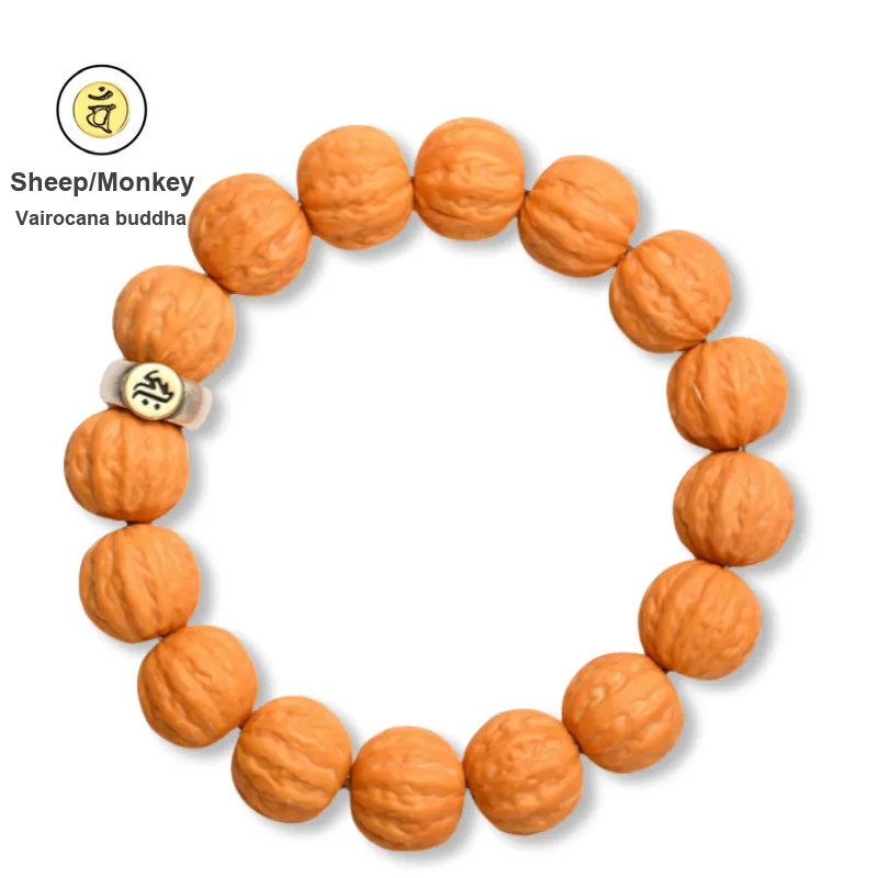 Harf Monkey Head Walnut Bracelets Unisex-13