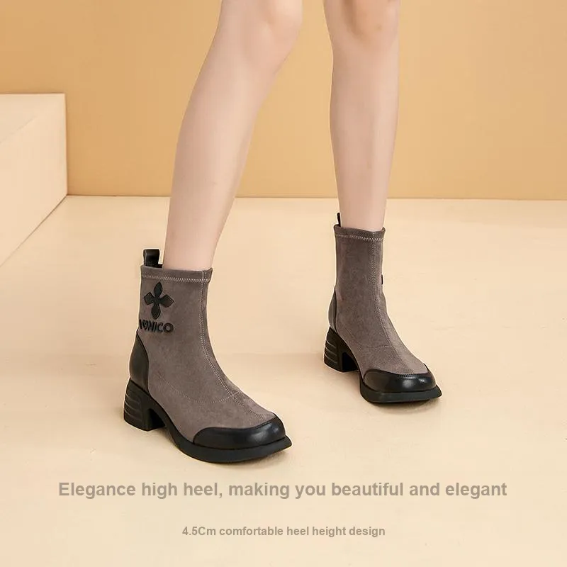 DG Ankle Boots Women's Black/Gray-3