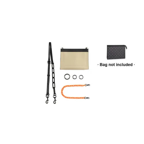 Ingenuity Handmade Кожа Клатч Через плечо Цепочка Один Продажа Аксессуары Сумка Ремень Унисекс Черный