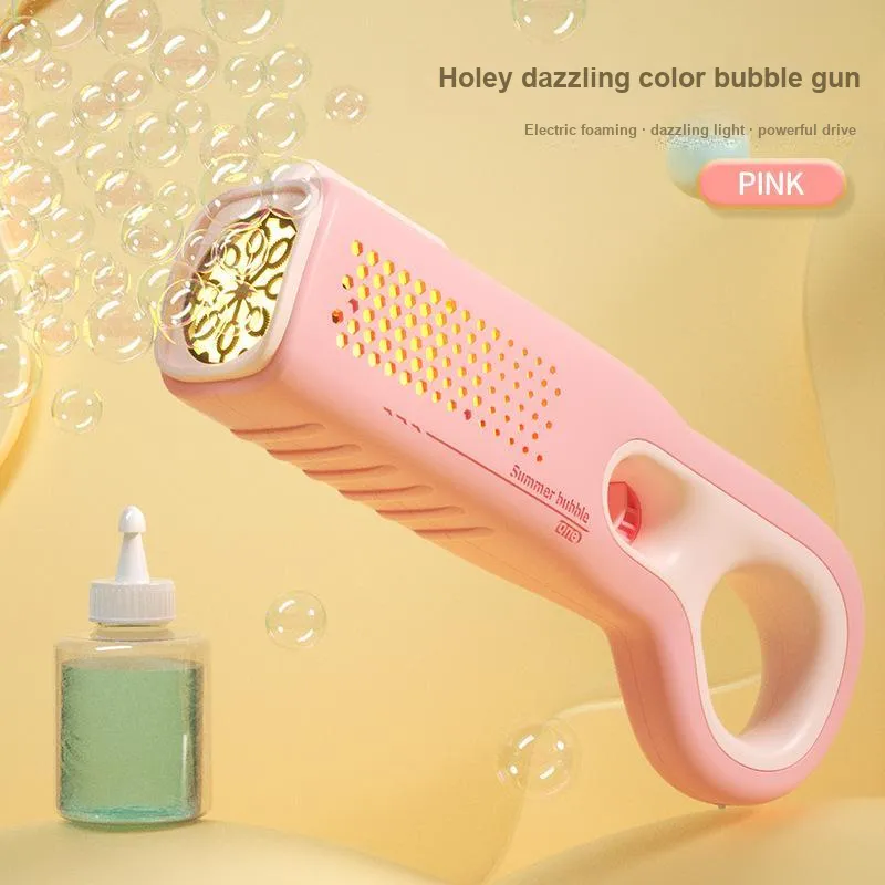 JOY FUER Handheld Fully Automatic Multi Hole Light With Special Gun Rainbow Bubble Gun Outdoor Bubble Machines-11