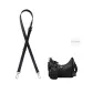 Black Shoulder Strap 1.8cm Adjustable 95cm-115cm