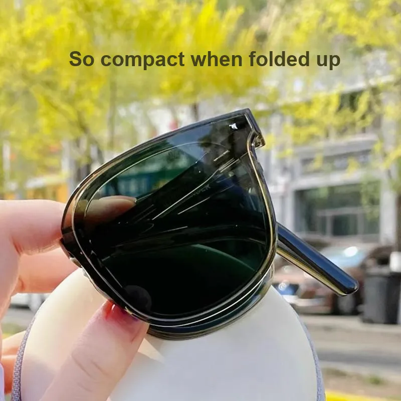 Anxious TR/Memory Plastic Square Sunglasses Unisex-2