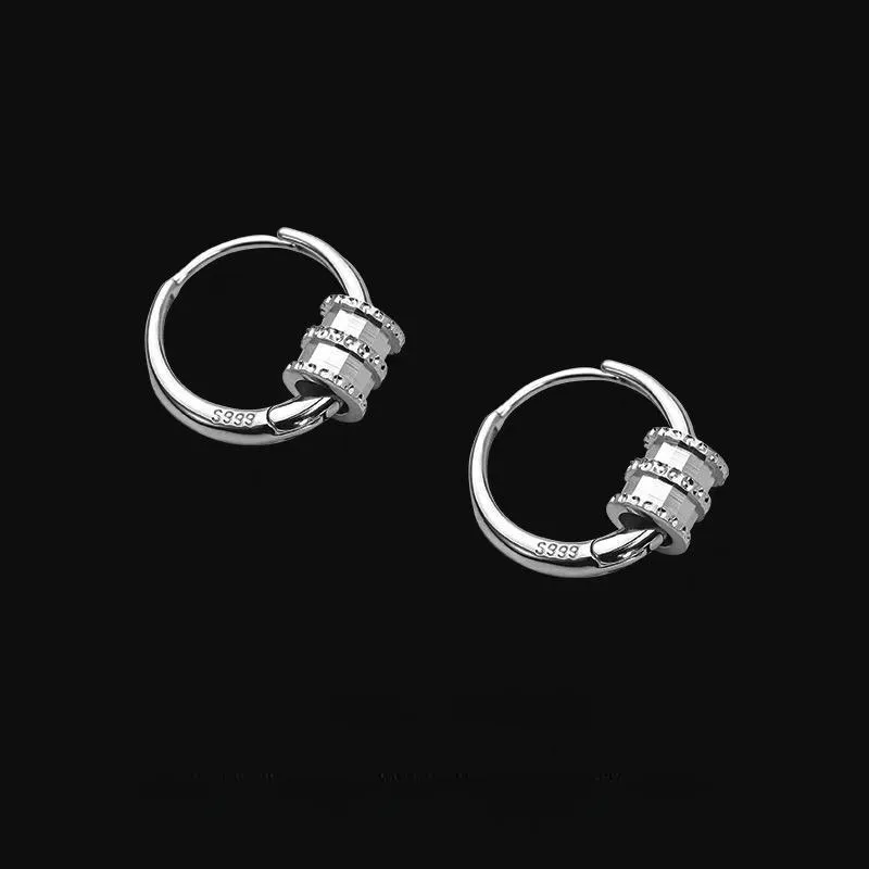 ZWU 999 Fine Silver Earrings Unisex-4