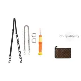 Smaller Crossbody Bag Modified Set (Black Acrylic Shoulder Strap+40cm Decorative Chain) with Modified Accessories Included