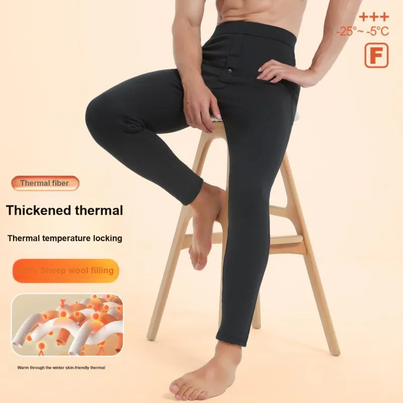 MIIOW Thermal Pants Men's Black Gray-2