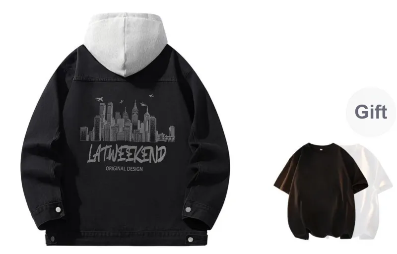 LA'T.WEEKEND Denim Jacket Unisex-43