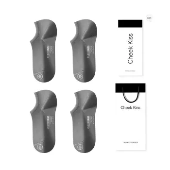 Cheekkiss Socks Gift Box Men's 4 Pack Color  Dark Gray