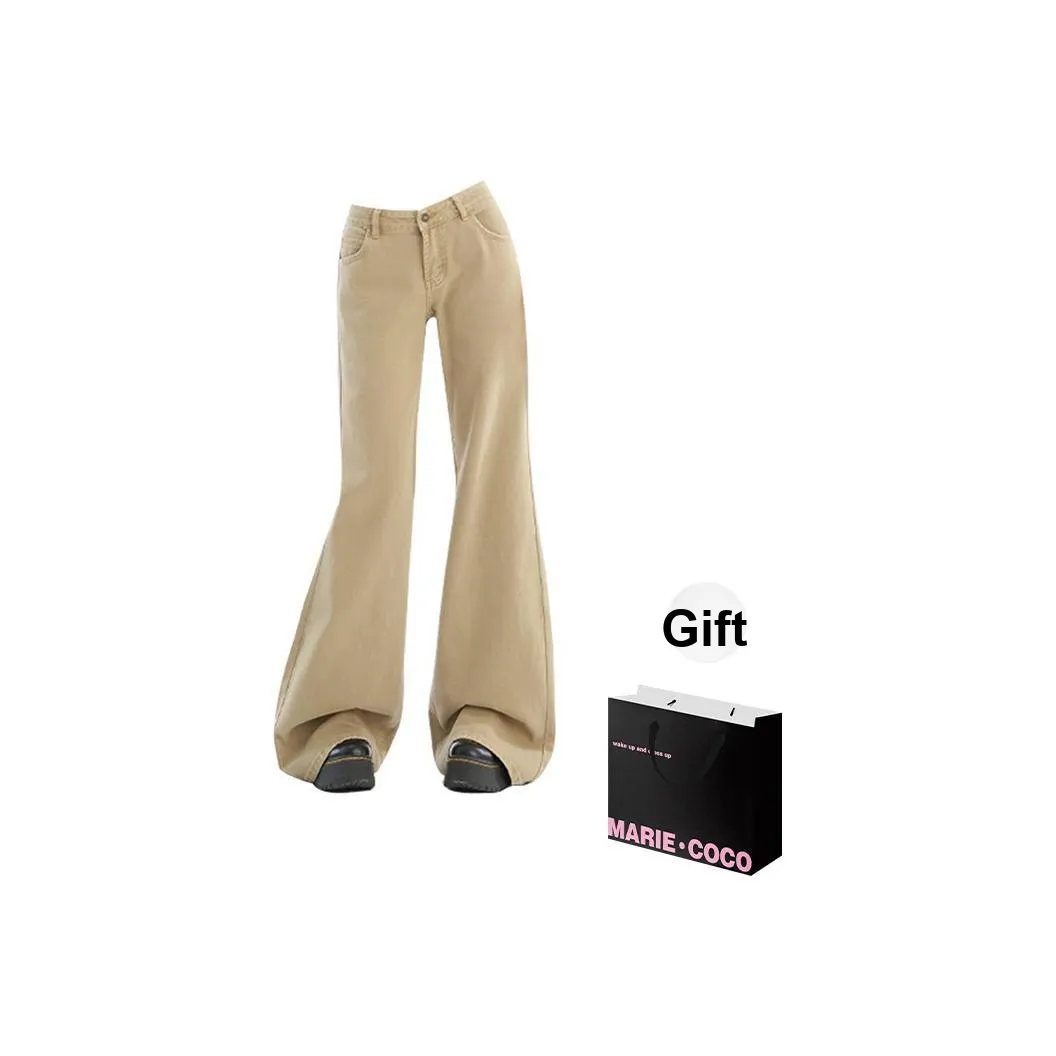 MARIE·COCO Хаки Брюки Женские Джинсы
