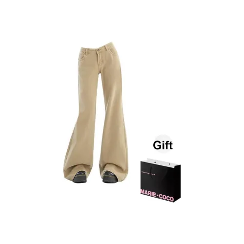 MARIE·COCO Хаки Брюки Женские Джинсы