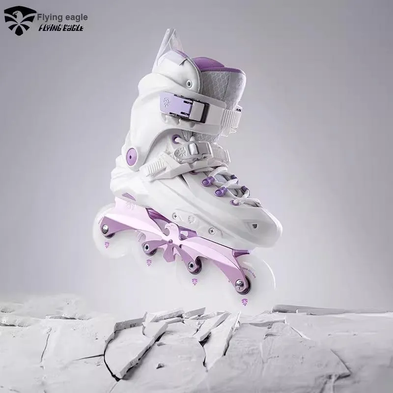 FLYING EAGLE Inline Skates Casual Street Commuting Unisex 36 46 Meteorite Black, Elegant White-2