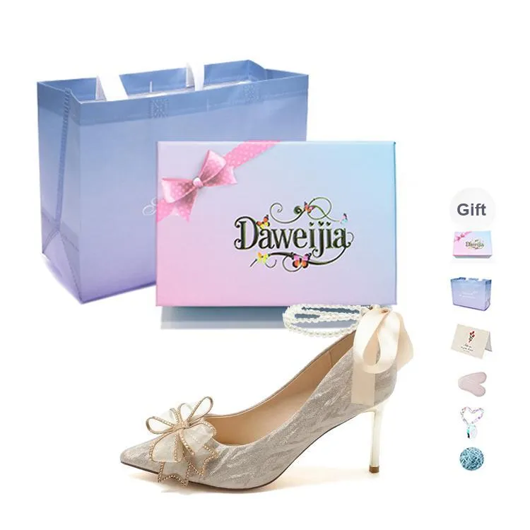 Dawei's House Slim Heel High Heels Women's Gift Box Set-14