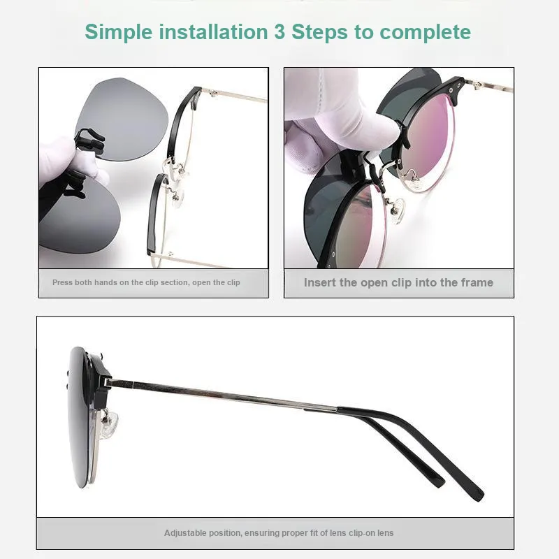 JINGBEI Metal PC Irregular Shape Sunglasses Unisex-8