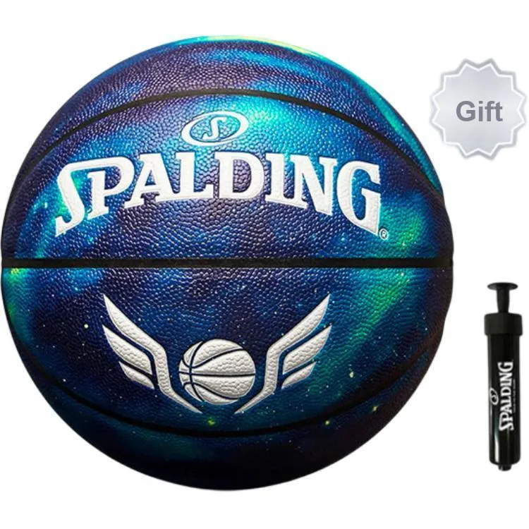 SPALDING Trend Series PU Basketball Blue Size 7 Ball Training Unisex-6