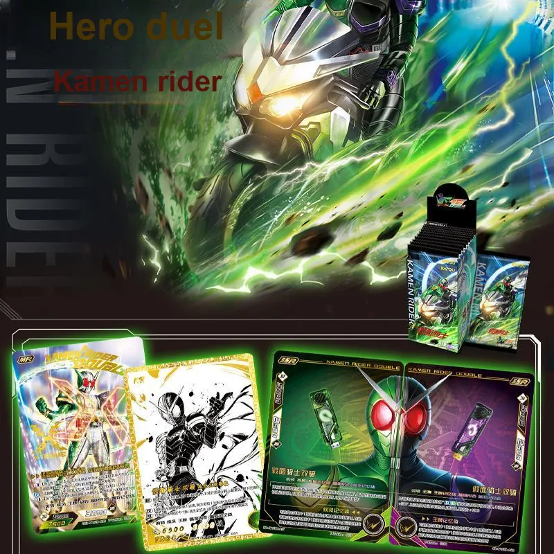 KAYOU Kamen Rider Characters Kamen Rider, Hero Battle, Double Rider 15th Anniversary Battle Cards 12 Bags/Box-1