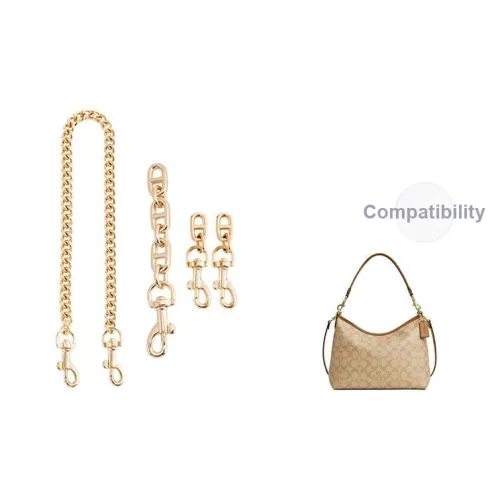 Ingenuity Handmade Сплав Плечевой ремень Удлиненная длина Цепь-удлинитель Аксессуары Сумка Ремень Женский Золотой Тон Белый