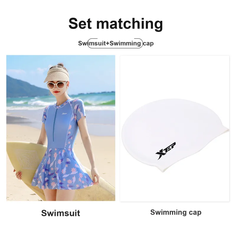 XTEP Swimming Sets Polyester, Elastane Vacation, Hot Spring Women's-1
