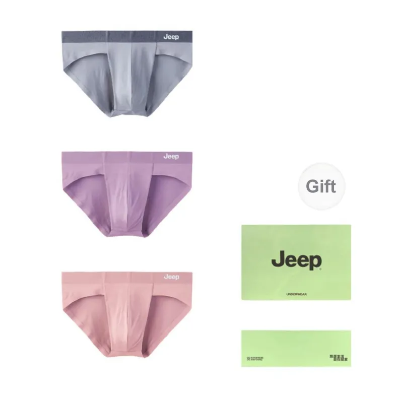 Jeep Underpants Men's 3 Pack Includes Free Box-1