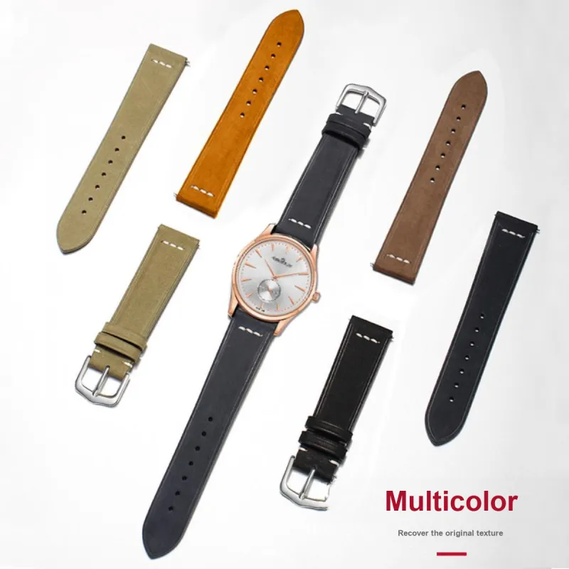 SHIRUI Accessories Watch Bands Omega Compatibility 19/20/21mm Genuine Leather Material Unisex-20