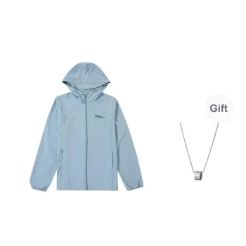 Jack Wolfskin City Outdoor Collection Jackets Coats Men's Gray Blue Comes With Accessory