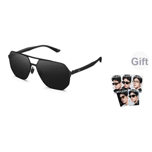 MOLSION Aviator Солнцезащитные очки Мужские Черные