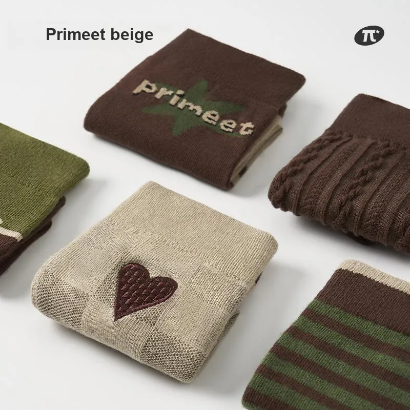 Primeet Mid Calf Socks Women's 5 Pack-7
