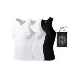 Slim Fit 3 Pack (White+White+Black)