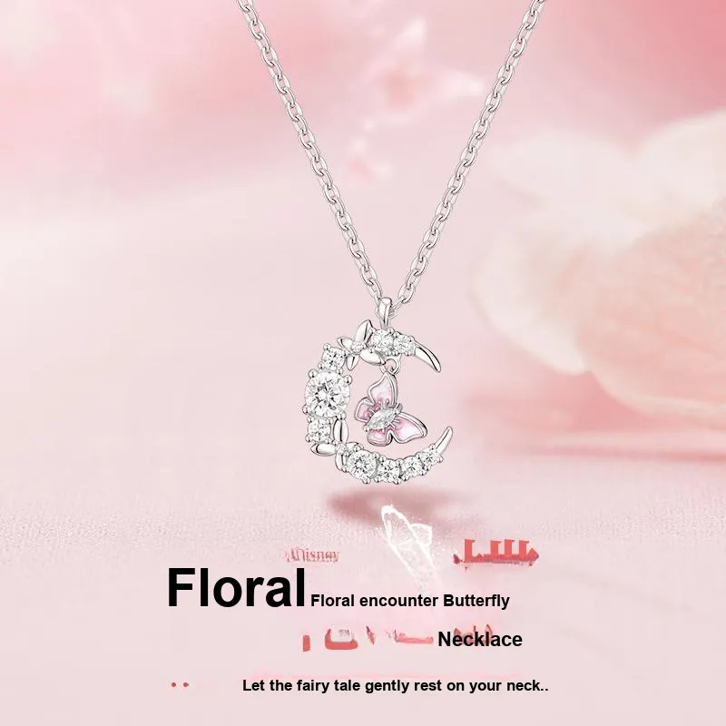 Disney Princess S925 Silver Necklaces Women's Silver-1