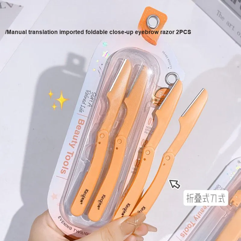 KEQI Imported Blade Eyebrow Razor Micro-Range Protective Net Anti-Scratch Beginner's Blade-4