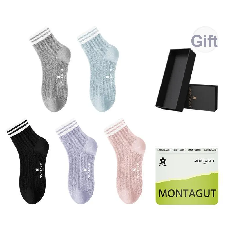Montagut Mid Calf Socks Women's Shopping Bag 5 Pack-48