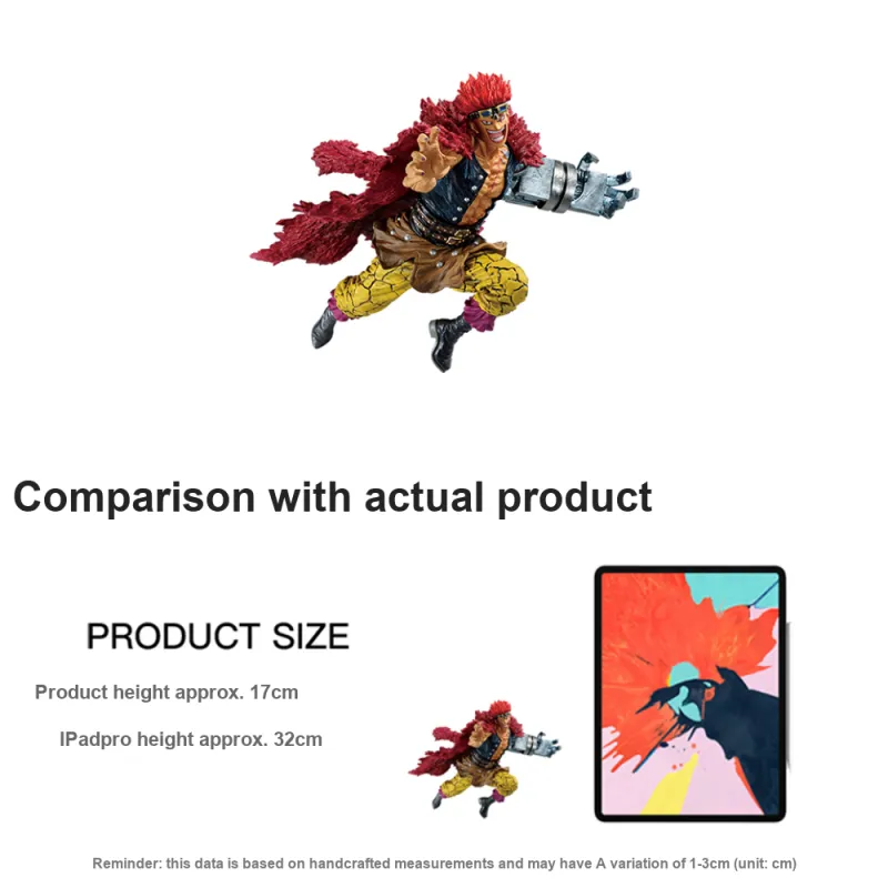 BANPRESTO Eustass Kid Glass Factory Ichiban Kuji One Piece Wano Country Third Act Award Kidd Scale Figures-3